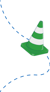 Green Cone Dots Image