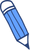 pencil blue